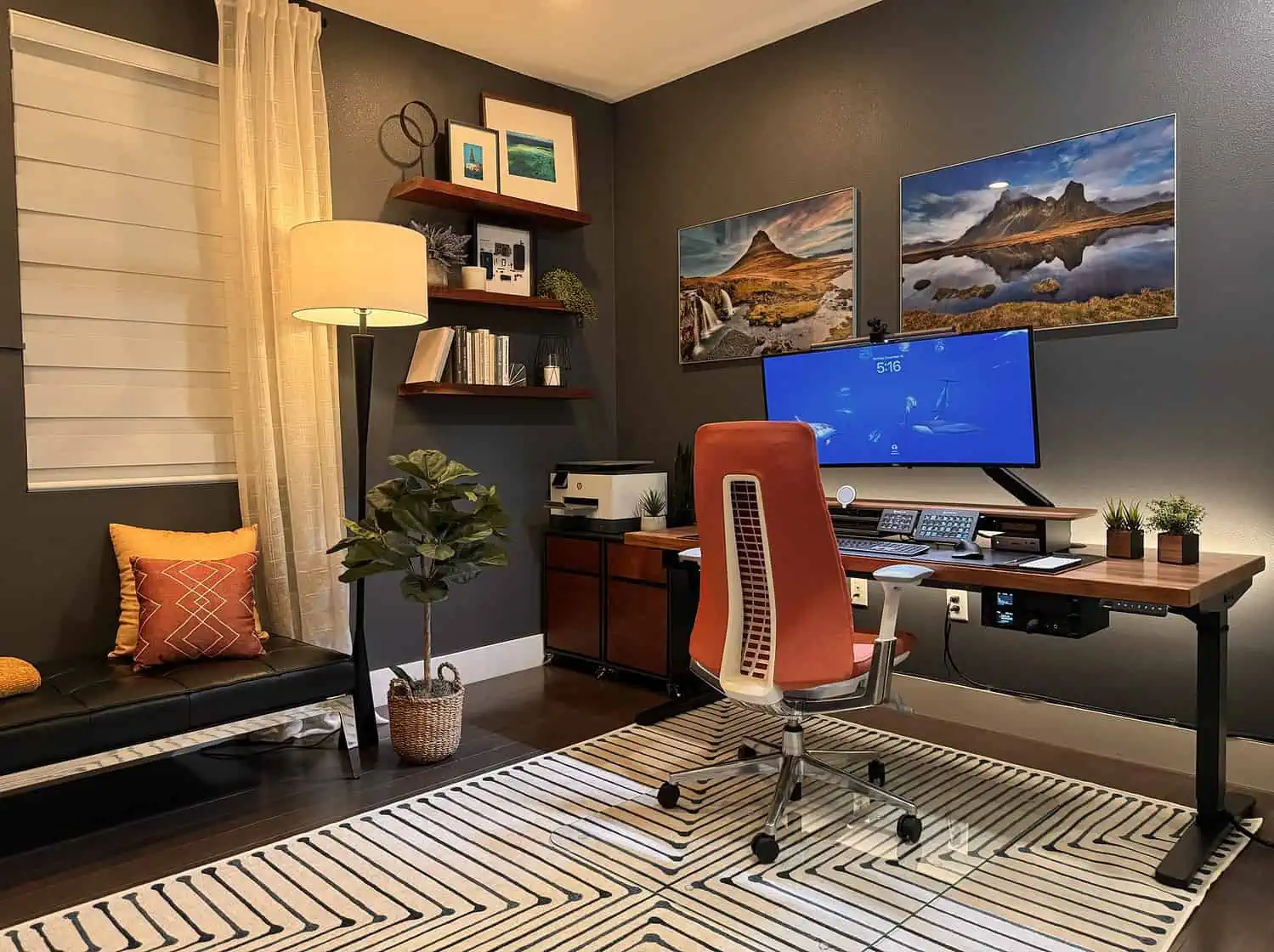 Definir a estética aspiracional do "setup dos sonhos" para um designer.