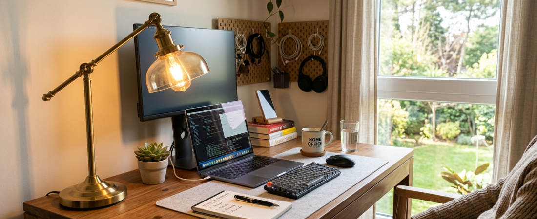 Iluminação para home office em 2026: guia completo para trabalhar melhor