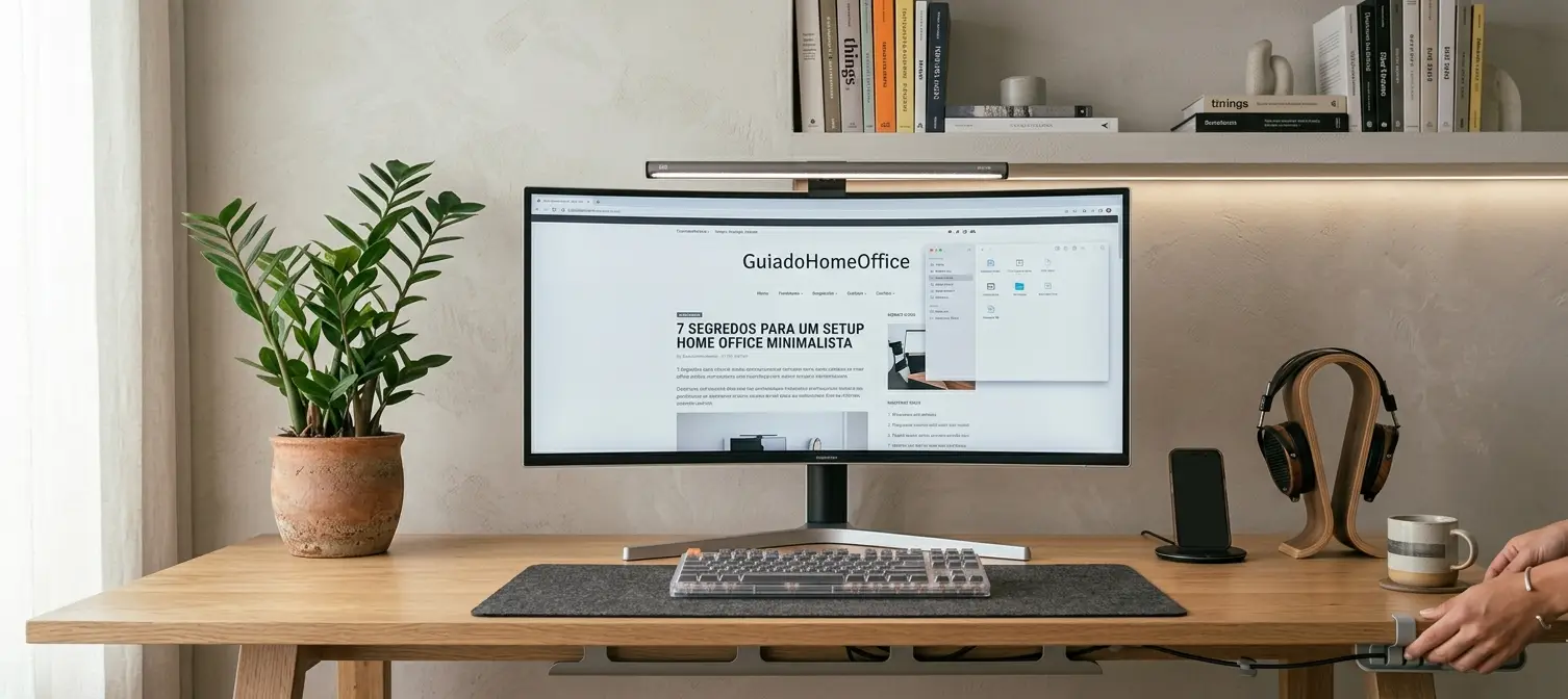 setup home office minimalista