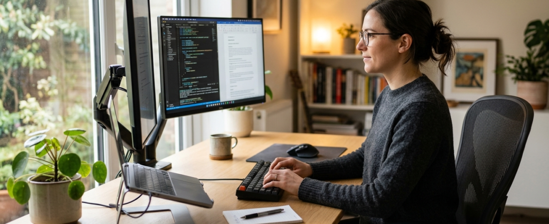 Ergonomia no Home Office: Como Montar um Setup para 8h+ de Foco Total (Sem Dor)