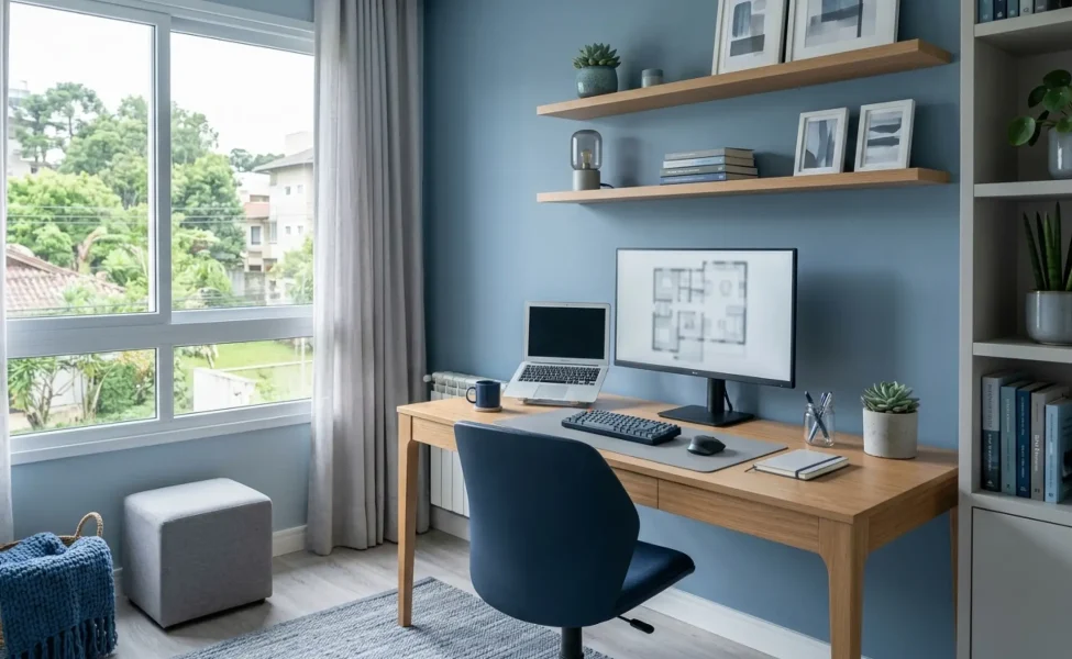 home office com tons frios